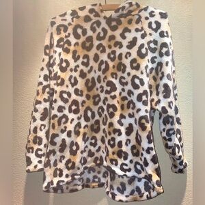 Sleep Justice Leopard Print Kids Pajama Top Girls Size 12